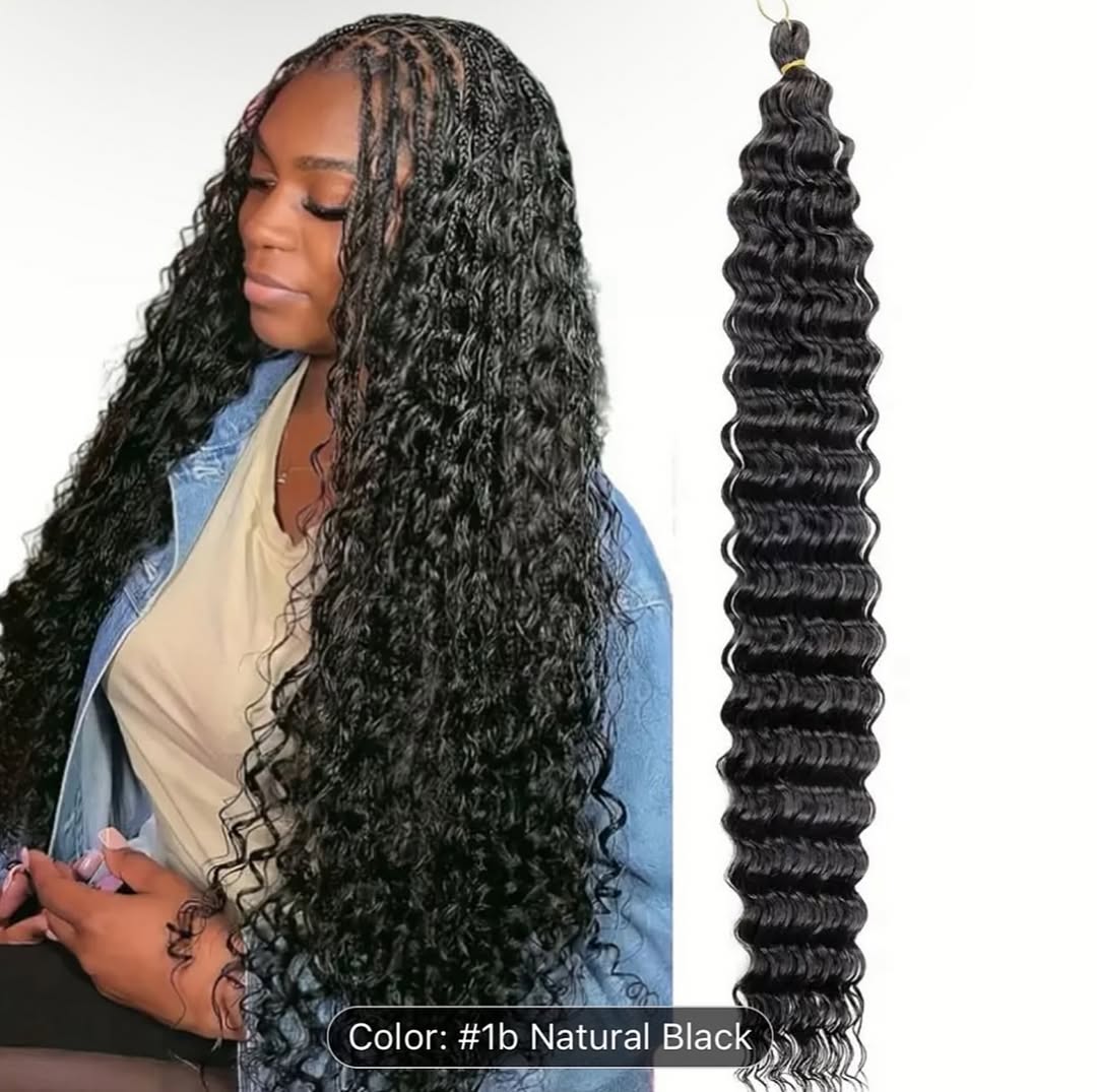 2 in 1 Boho Braids & Goddess Braids Curly Hair Extensions