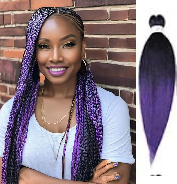 Pre-stretched Braiding Hair Easy Braid Professional Itch Free Synthetic Fiber Corchet Braids Yaki Texture Hair Extensions Braid Hair